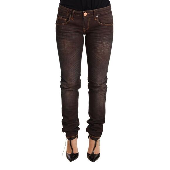 Acht Slim Fit Brown Jeans Women Brown Jeans & Pants - Picture 1 of 3